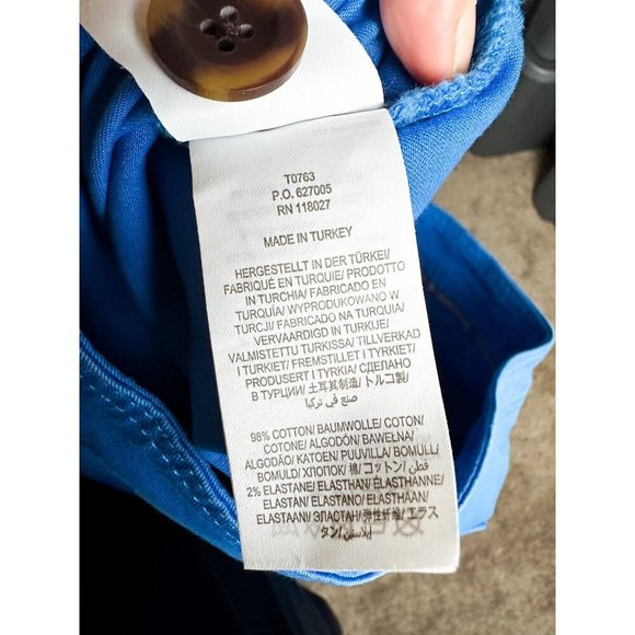 Boden Beaufort Button Fly Pants in Bold Blue Womens 14R - Picture 11 of 13